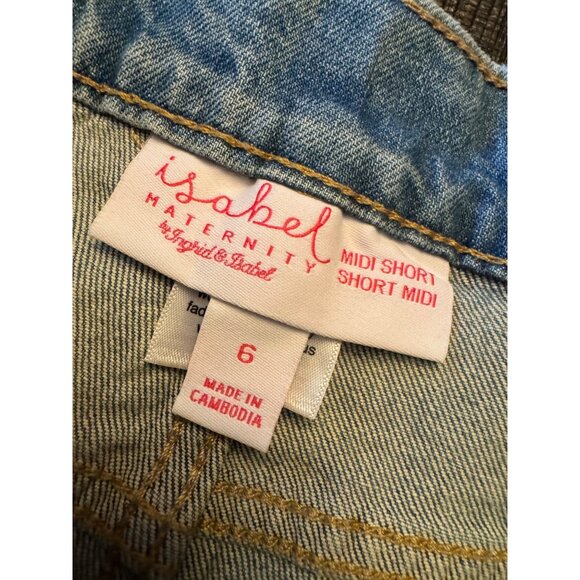 Isabel Expandable Side Panel‎ Maternity Shorts Size 6 NWT - Picture 5 of 5